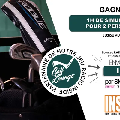 Gganez 1h de simulateur pour 2 personnes avec The Golf Lounge Pau ! 