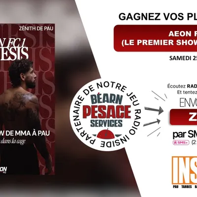Gagnez vos places pour AEON FC, le premier show de MMA au Zénith de...
