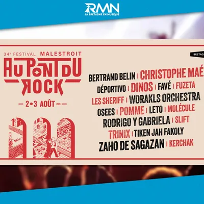 Le festival Au Pont du Rock se tiendra du 2 au 3 août à Malestroit