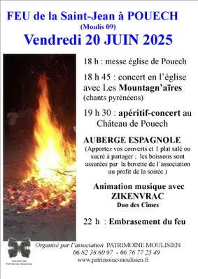 FEU de la ST JEAN au hameau de Pouech (Moulis) 