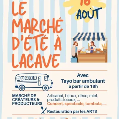 Le Marché d'été à Lacave