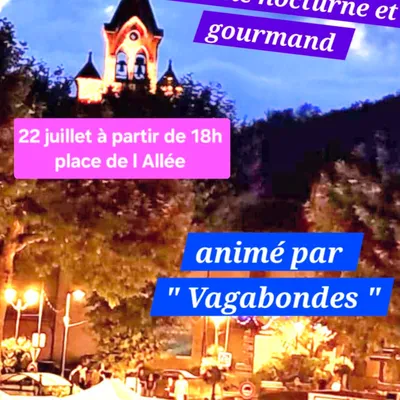 Marché nocturne et gourmand