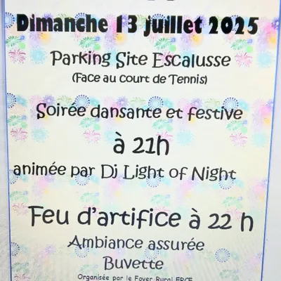 Soirée dansante et Feu d'Artifice