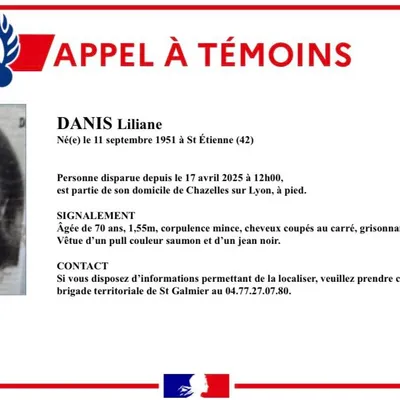 Loire : un appel à témoins lancé suite à la disparition d'une femme