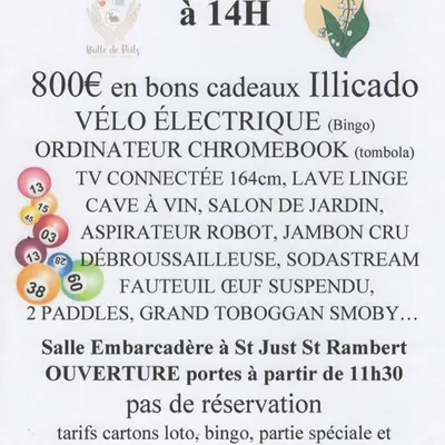 Loto du 1er mai à St-Just-St-Rambert