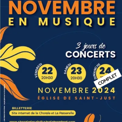 "Novembre en musique" à St-Just-St-Rambert