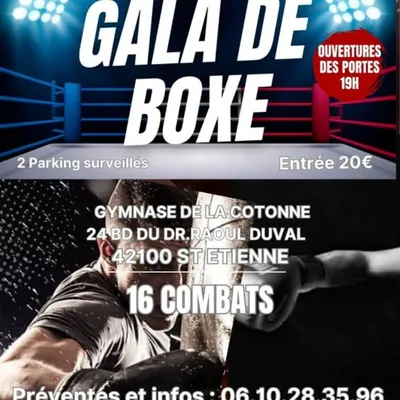 Gala de boxe à La Cotonne à St-Etienne