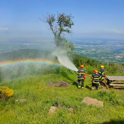 Les pompiers se préparent aux feux de forêts dans le Pilat