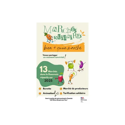 Marché solidaire à Biocultura à Roanne