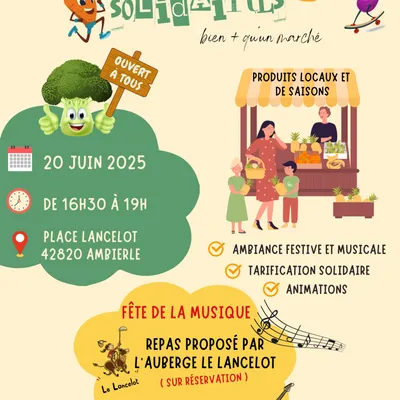 Marché solidaire à Ambierle