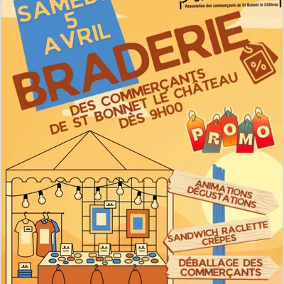 Braderie des commerçants de St-Bonnet-le-Château