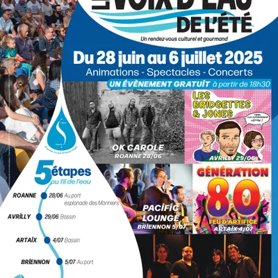 11ème Festival itinérant Les Voix d'Eau de l'été, de Roanne à Digoin
