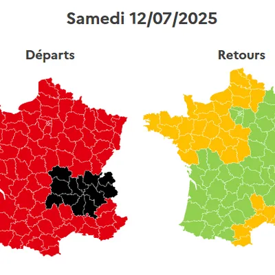 Bison Futé voit rouge et noir pour ce week-end du 14 juillet