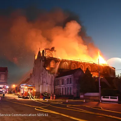 Incendie de l'église à Saint-Omer : le suspect a reconnu les faits