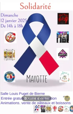 Solidarité Mayotte le 12 janvier à Bierne 