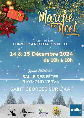 Marché de Noël de SAINT GEORGES SUR L'AA le 13 décembre