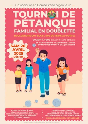 Tournoi de pétanque 26 avril Le Portel le 26 avril à Le Portel 