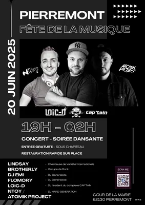Fête de la musique le 20 juin à Pierremont 