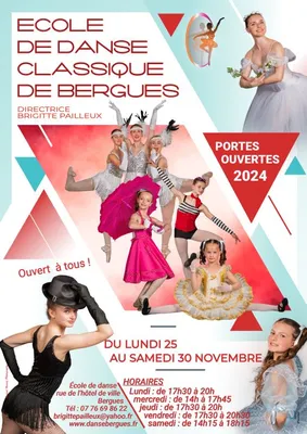 Portes ouvertes école de danse classique de Bergues le 25 novembre