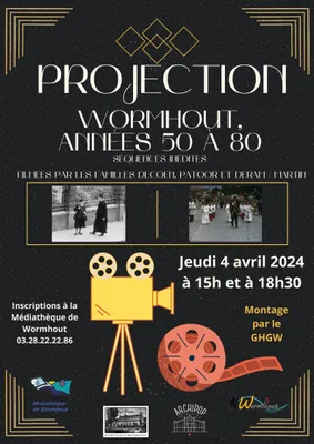 Projection de films anciens "Wormhout années 50 à 80" - 4 avril