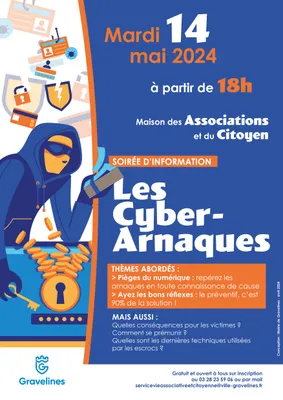 Soirée d'information "Les Cyber Arnaques" le 14 mai à Gravelines