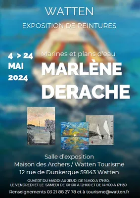 Exposition de peintures de Marlène Derache le 4 mai à Watten
