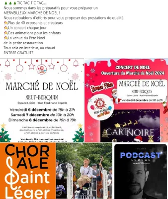 Marché de noël de Neuf Berquin le 6 décembre