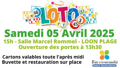 Loto le 5 avril à Loon Plage