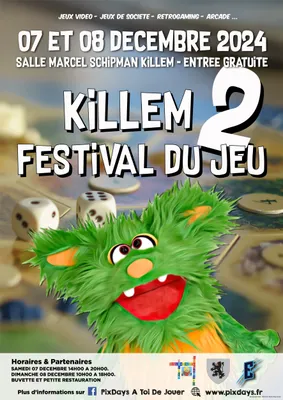 Festival du Jeu - Killem 2e Edition le 7 décembre