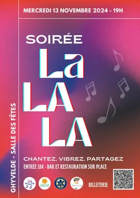 Soirée LA LA LA à Ghyvelde