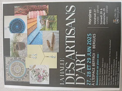 La halle des artisans d'art le 27 juin à Bergues