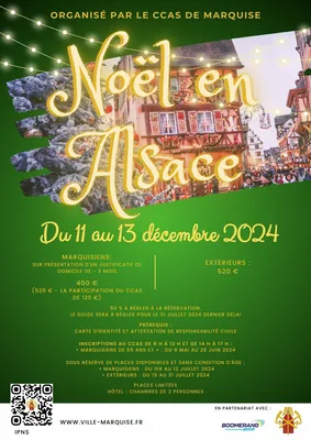 Noël en Alsace le 11 décembre à Marquise
