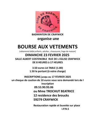 BOURSE AUX VETEMENTS