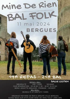 Bal folk + repas le 11 mai à Bergues