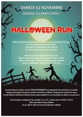 Halloween Run le 2 novembre à Watten