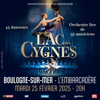 Le lac des cygnes le 25 février à Boulogne-sur-Mer