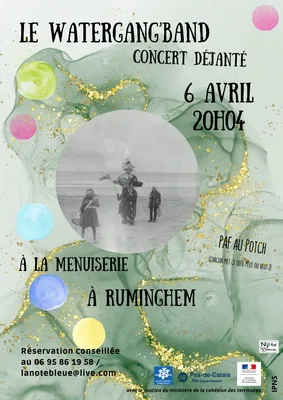 Concert du waterGang'Band le 6 avril à Ruminghem 