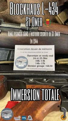 Ouverture du blockhaus L 434 le 2 août à Saint Omer 