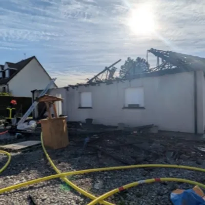 Arques : une maison totalement ravagée par les flammes