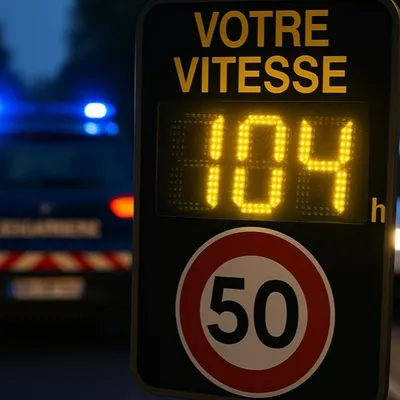 Un très (trèèès) gros excès de vitesse à Merville