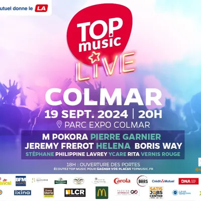 Gagnez vos places pour le prochain Top Music Live à Colmar !