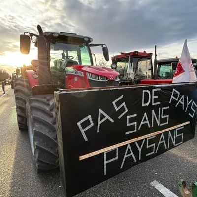 Opération escargot lundi des agriculteurs du Bas-Rhin