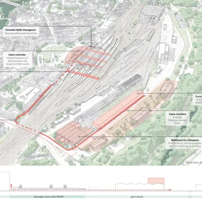 Gare à 360 de Strasbourg : quels sont les aménagements
