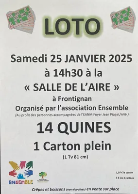 Loto de l'Association Ensemble à Frontignan