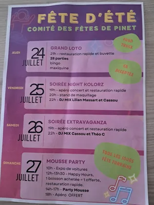 Fête de Pinet 2025