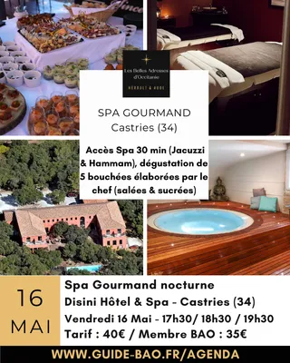 Spa gourmand nocturne / Disini à Castries