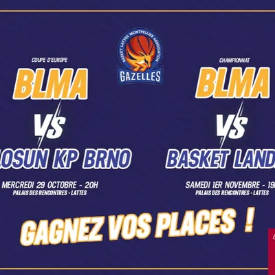 BLMA / Valosun KP Brno (Eurocup) + Basket Landes (Championnat)