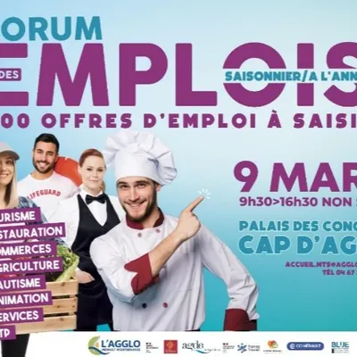 Cap d’Agde : 500 postes à pourvoir lors du forum des emplois