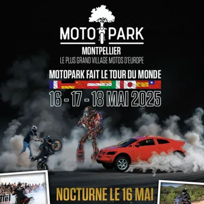 MotoPark Montpellier : animations, cascades et scooter à gagner du...