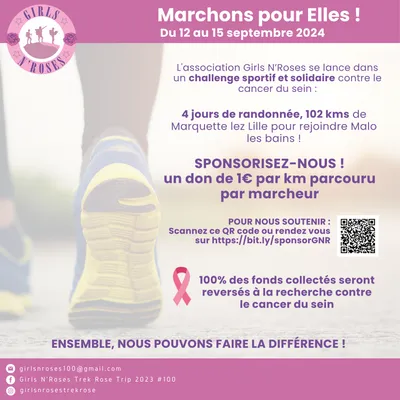 Une marche de 4 jours pour Octobre rose  dans le Nord 